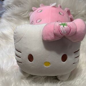 Hello Kitty Pink and White Plush Toy